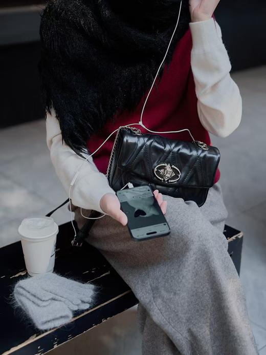 明治女包小香风菱格链条包 商品图3