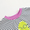 马克珍妮女童手绘涂鸦条纹短袖T恤儿童上衣2024年夏装新款240801 商品缩略图3