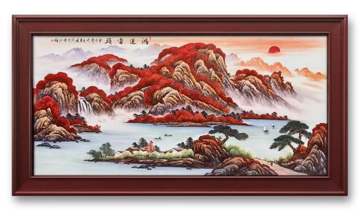 鸿运当头瓷板画 商品图0