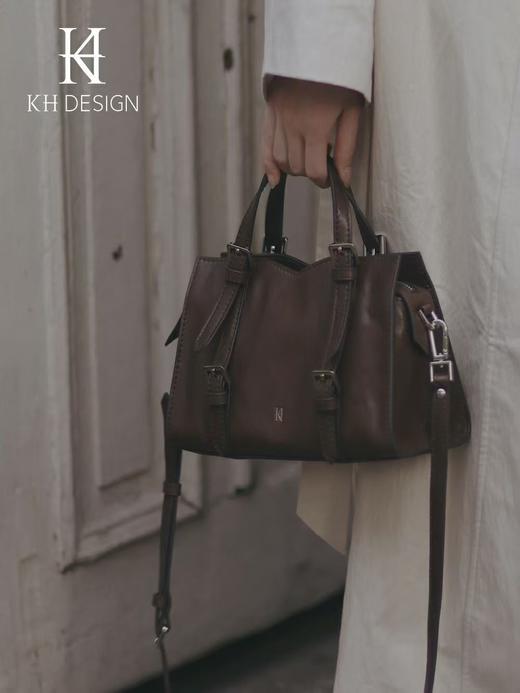 明治邮差包真皮复古大容量通勤 商品图1