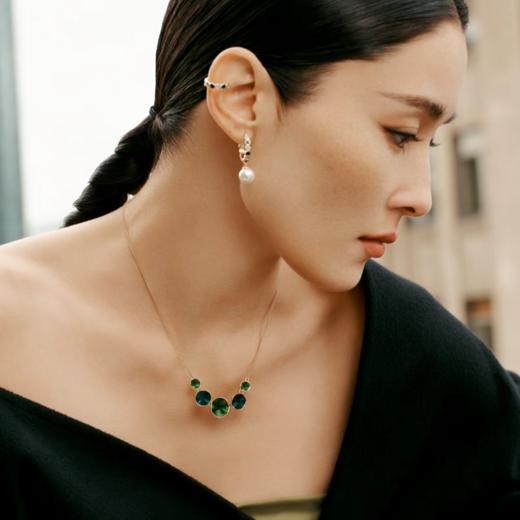 「新品」2楼Fellala/翡拉拉「绿光3.0」系列几何项链时尚潮设计颈链货号925145204吊牌价969现价872 商品图1