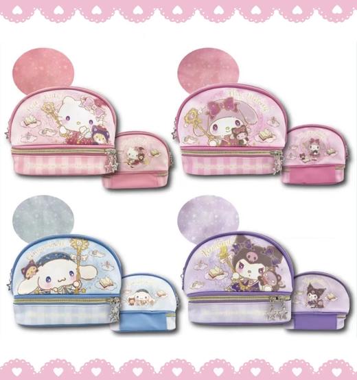 日本三丽鸥Sanrio大容量化妆包收纳袋库洛米美乐蒂玉桂狗 商品图1