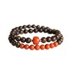 【经典】木石盟沉香木天然南红双圈手串6mm  新中式国风满肉南红玛瑙石手链带证书 商品缩略图4