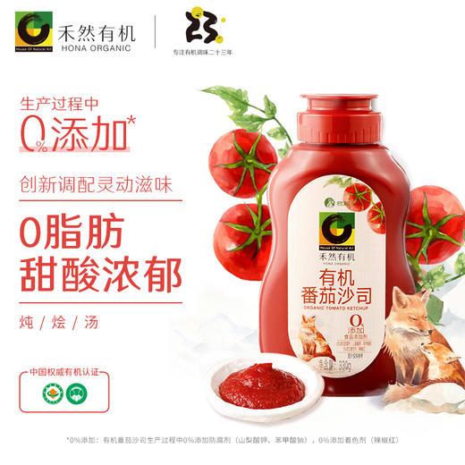 有机番茄沙司330g 低钠0脂肪无隐形添加 商品图0