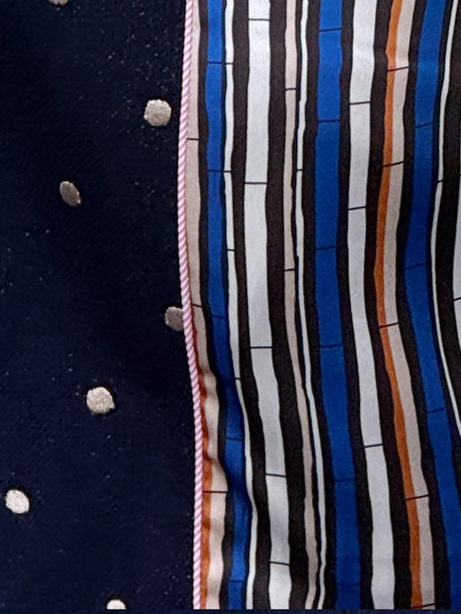 TYNVIE 荷叶边袋口装饰廓形西装-蓝色白点 商品图13