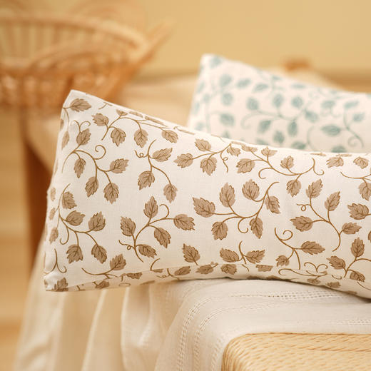 藤蔓系列三角颈椎枕荞麦壳枕头成人单人睡眠护颈椎睡觉专用纯棉高端 商品图2