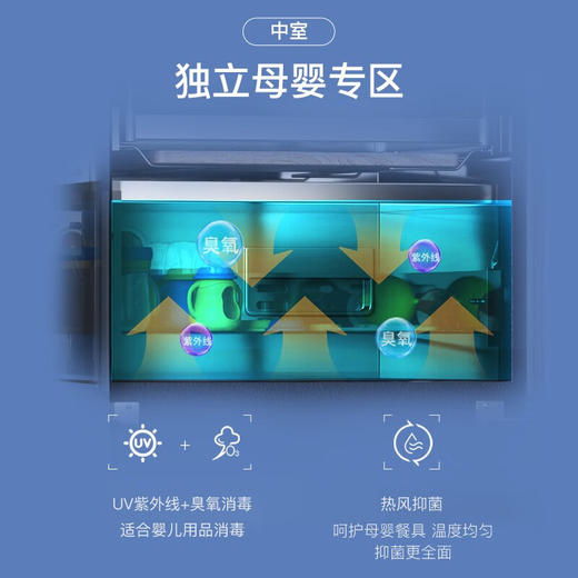 康宝（Canbo）消毒柜 家用商用 别墅 大平层立式大容量高温碗筷餐具收纳消毒碗柜 双开门厨房 二星级 388L XDZ388-C1 商品图7