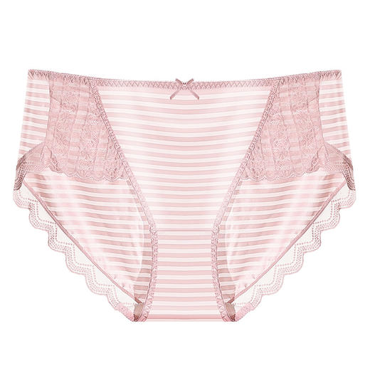 雀说5条装法式轻奢大码内裤性感蕾丝拼接中腰提臀包臀加肥加大240斤三角裤AL 商品图4