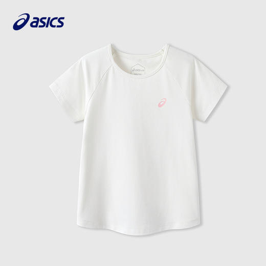 ASICS/亚瑟士童装25年夏季新款女童插肩袖针织棉感索罗娜短袖T恤 商品图0