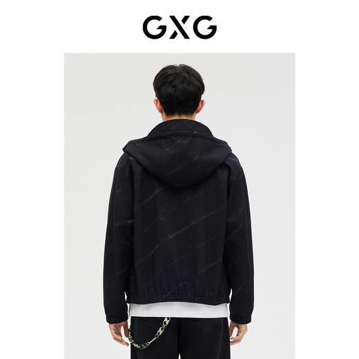 GXG男装提花连帽夹克外套 春季热卖 商品图3