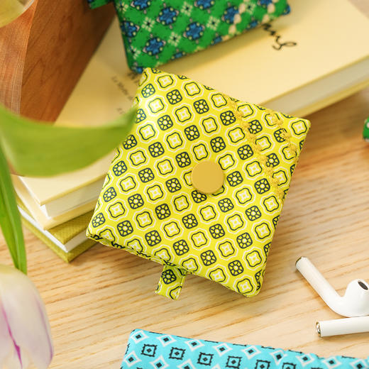 时尚几何系列蓝牙耳机包数据线收纳包蓝牙耳机包小包布艺拉链迷你U盘U盾保护便携 商品图1