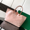 GOYARD 戈雅 Saint Louis 三色 V 形图案可拆卸小包 帆布拼皮革 帆布包托特包Tote包购物袋手提包 珠光粉（CB） 商品缩略图2