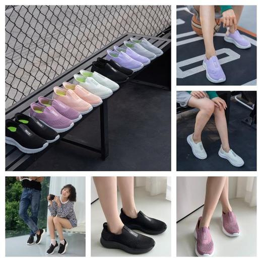 【工厂回笼资金，破价团】一脚蹬“闪穿鞋”，好穿不弯腰！【男女同款】4cm加厚打底，飞织鞋面，极简舒适，开春抢先一步！ 一脚蹬飞织休闲鞋BTHY-1141101 商品图0