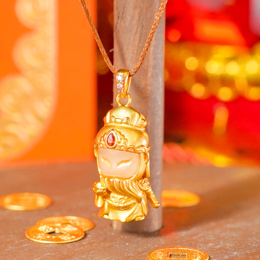 小佛佑关公项链 商品图1