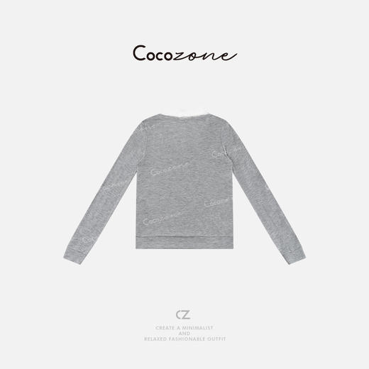 COCO ZONE 春季假两件POLO领长袖套头打底衫CD1A0008 商品图1