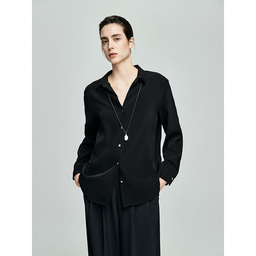 棉仓362604033-初棉二醋酸肌理感衬衫 商品图0