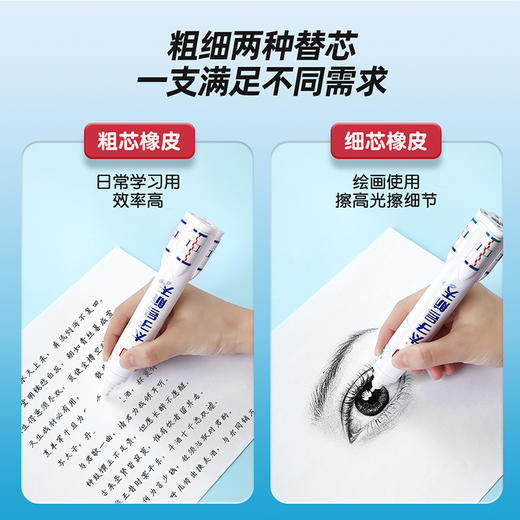 猫太子火箭电动橡皮擦小学生专用自动橡皮创意卡通可爱儿童干净无屑不留痕学生象像皮安全一年级学习文具用品 商品图4