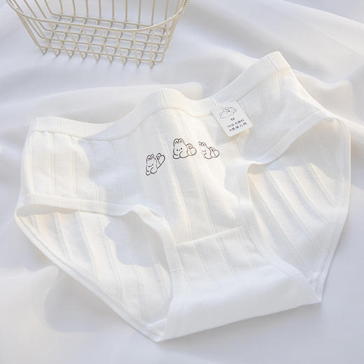 【YW】无忧购五条装7A抗菌裆可爱兔子印花女士内裤2511(截单后7天发货) 商品图5