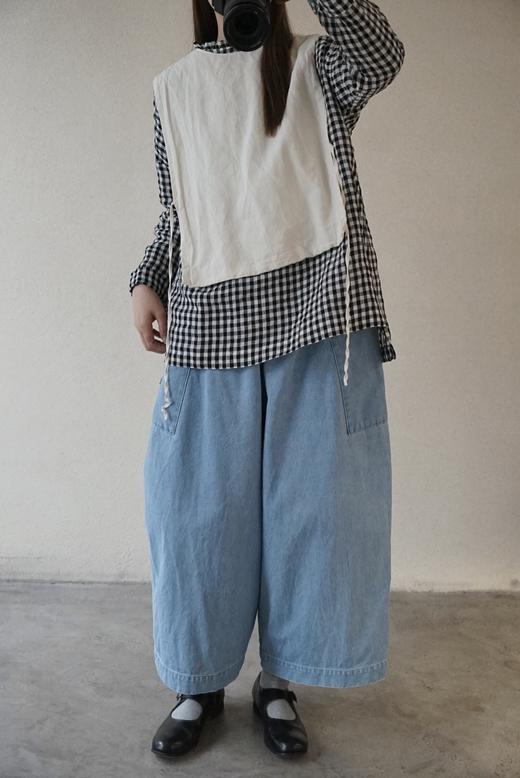 LABORATORY 亚麻碎花领衬衫上衣 商品图5