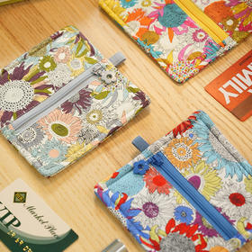向日葵系列卡包数据线包蓝牙耳机包小包布艺拉链迷你U盘U盾保护便携