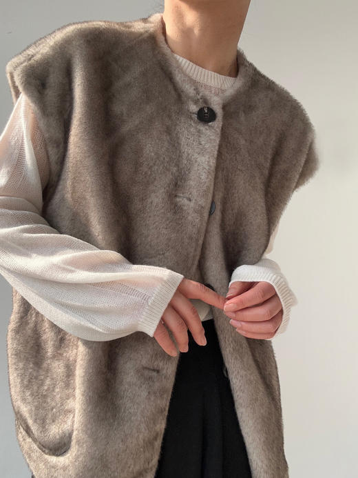 LCM｜Midnight patrol VEST [ 仿皮草 ] 【定制尺码加收10%定制费】 商品图1