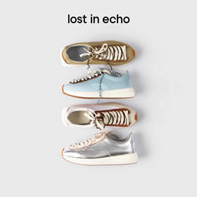 lost in echo2025春夏新款时尚真皮厚底增高阿甘鞋运动休闲鞋女
