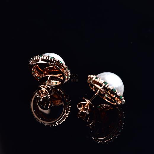 【圆满】刻面珍珠耳钉-ZZ12412009 商品图2