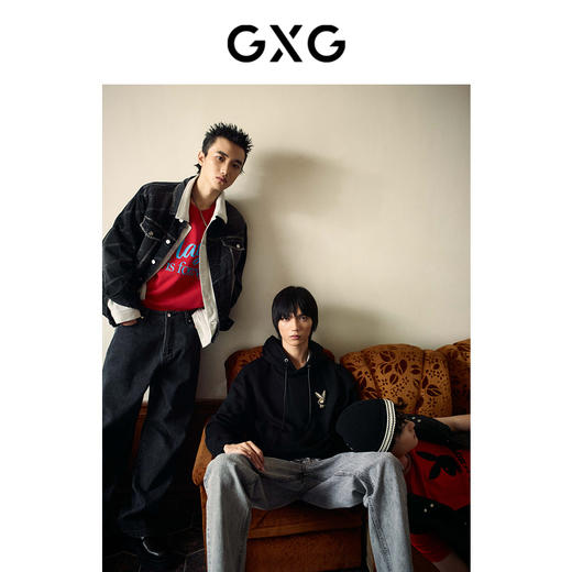 GXG男装提花水洗牛仔夹克 春季热卖夹克 商品图3