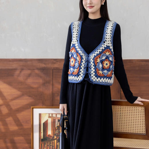 苏苏姐家椿野马甲手工DIY钩针衣服羊毛线外套上衣毛线材料包 商品图3