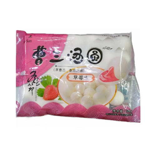 曹三草莓味汤圆500g 商品图0