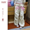 BJHG不计后果休闲阔腿裤女款夏季潮牌新款宽松裤子美式印花伞兵裤 商品缩略图0