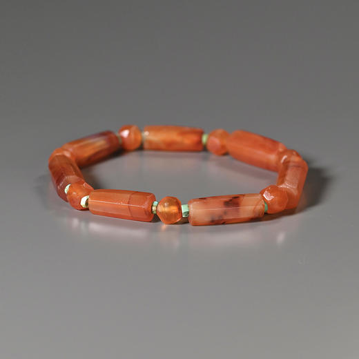 西亚高古红玛瑙+绿松石手串 商品图3