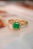 0.6ct刻面祖母绿戒指 商品缩略图1