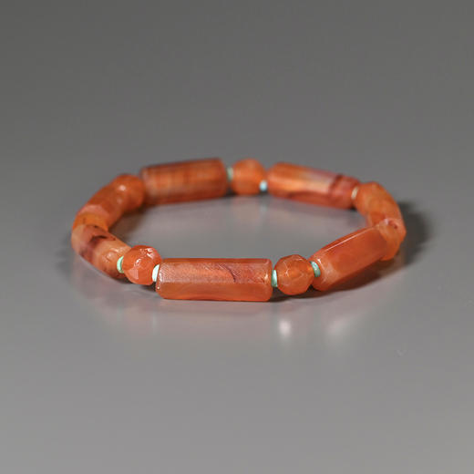 西亚高古红玛瑙+绿松石手串 商品图4