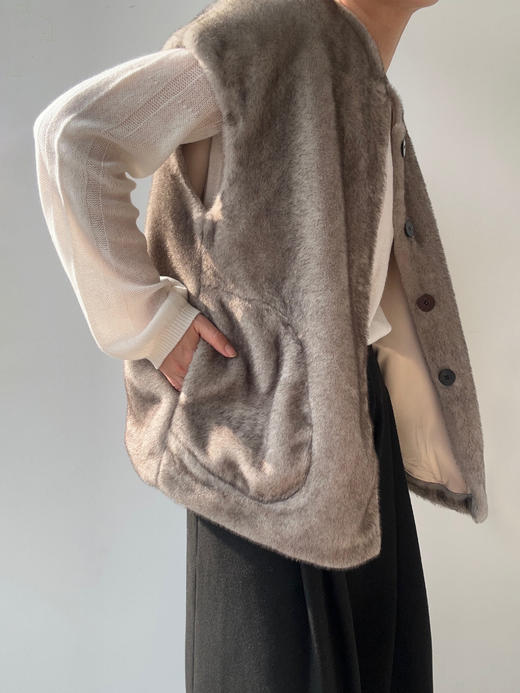 LCM｜Midnight patrol VEST [ 仿皮草 ] 【定制尺码加收10%定制费】 商品图8