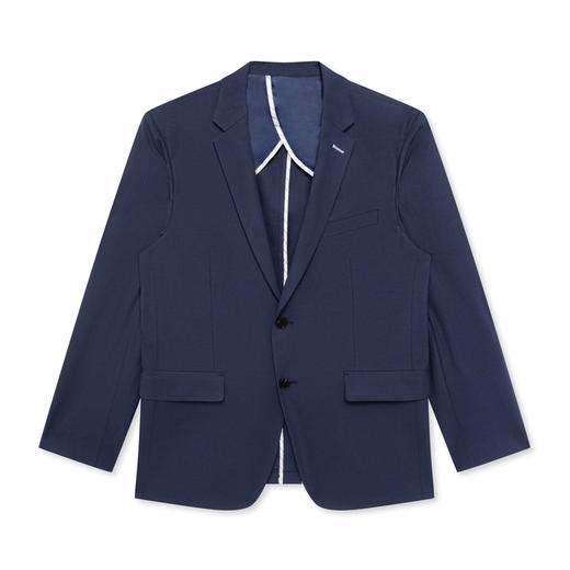 GXG男装蓝色简约含羊毛商务西装外套  春季热卖西服 商品图4