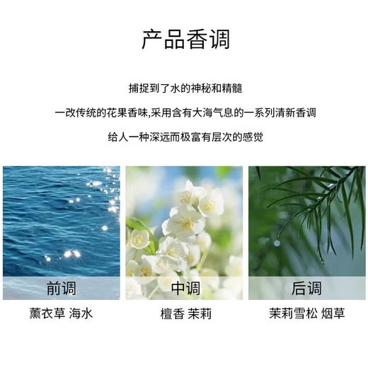 大卫杜夫（Davidoff）冷水男士淡香水edt清新海洋调香氛 生日礼物节日礼物送男友 冷水男士香水40ml/75ml【CDF】 商品图2