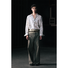 GOODBAI 916水洗做旧膝盖补强直筒工装休闲裤