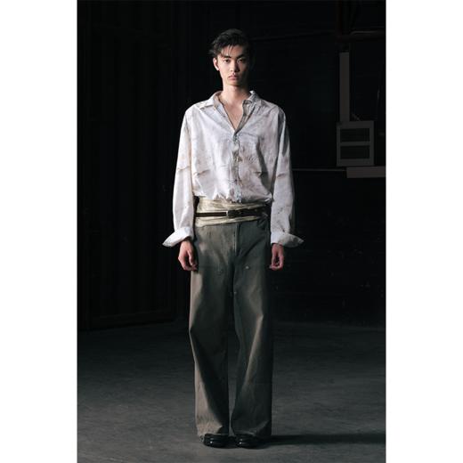 GOODBAI 916水洗做旧膝盖补强直筒工装休闲裤 商品图0