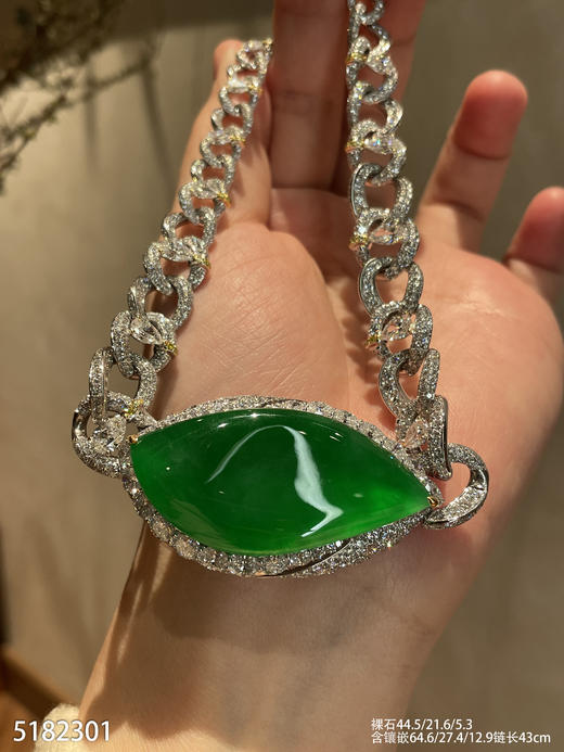 老坑玻璃种艳绿套链【5182301】具体价格微信咨询 商品图2