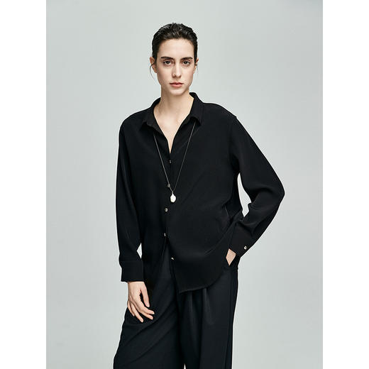 棉仓362604033-初棉二醋酸肌理感衬衫 商品图2