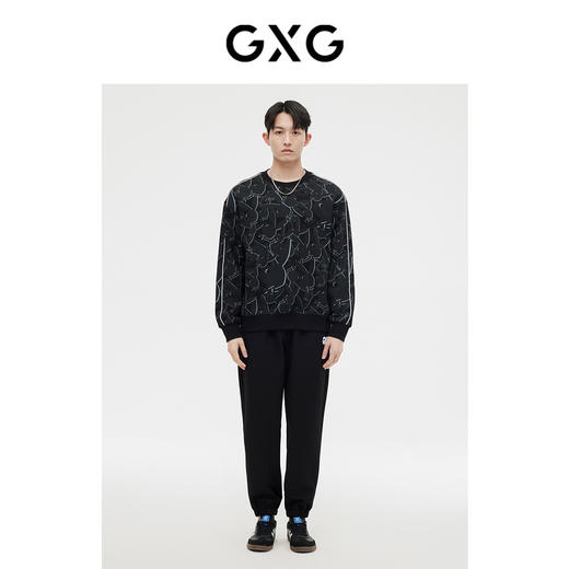 GXG男装 长袖套头卫衣满印时尚 春季热卖时尚卫衣 商品图1