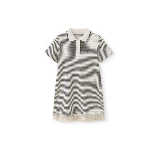 英氏女童裙子夏季透气休闲女宝POLO连衣裙2025新款YRLCJ1R048A 商品图4