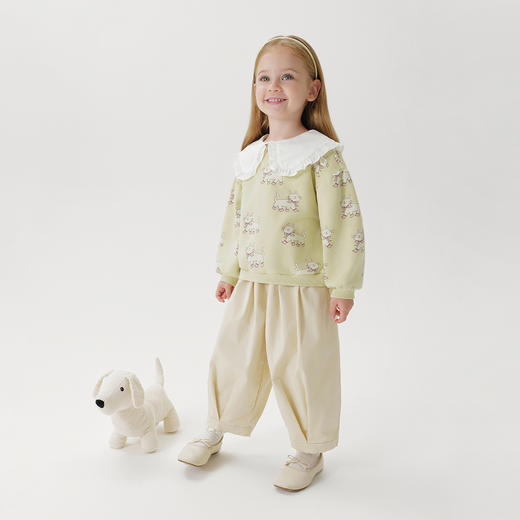 【柔软匹马棉】马克珍妮女童宽松灯笼裤 宝宝裤子春装新款250286 商品图2