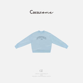 COCO ZONE 100棉美式字母长袖通勤风圆领卫衣ACD2A0053