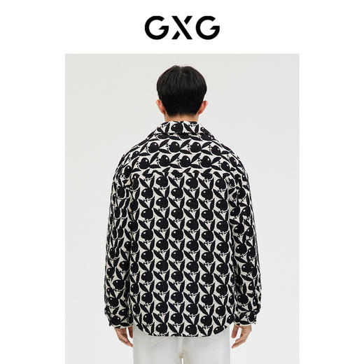 GXG男装潮整身提花夹克外套 春季热卖夹克 商品图2
