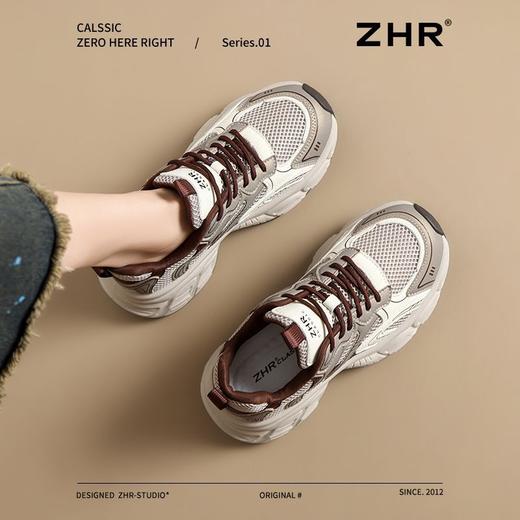 ZHR则则2025春新款百搭休闲校园风运动女鞋厚底增高超轻老爹鞋女 商品图9