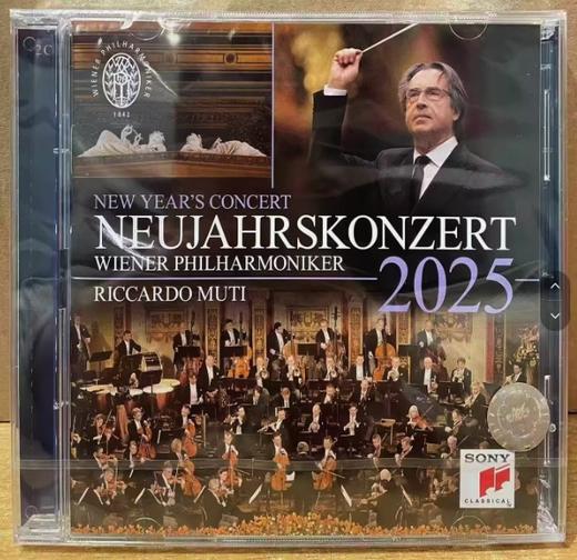 正版 2025年维也纳新年音乐会 2CD 穆蒂指挥 商品图0