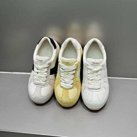 真皮丑萌华夫阿甘鞋女款2025春季新款厚底德训鞋轻便防滑休闲运动鞋！ 商品图2