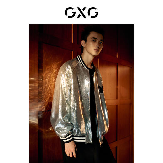 GXG男装亮眼珠片夹克外套 春季热卖夹克 商品图2